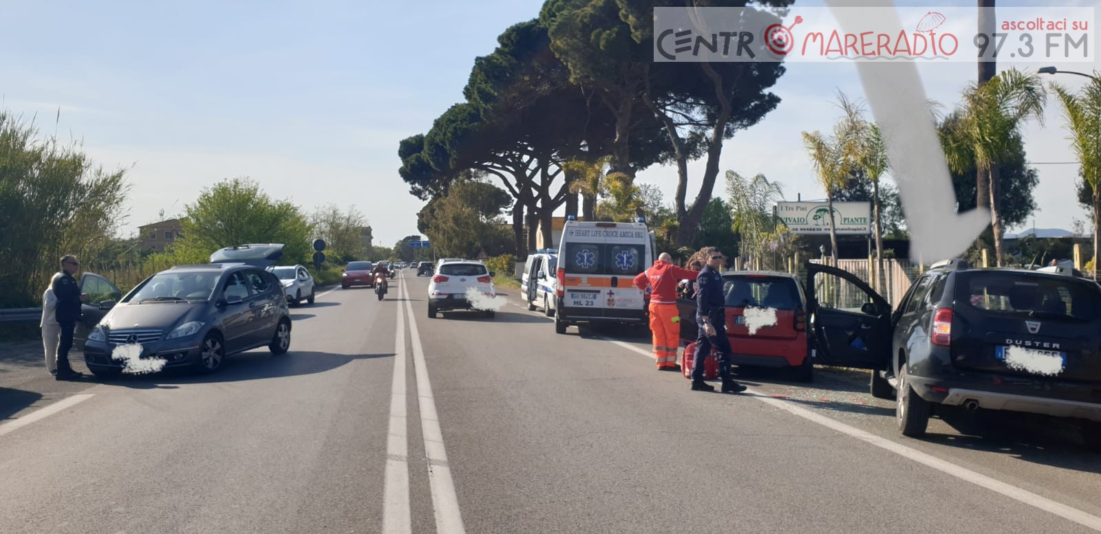 Ladispoli Incidente Al Km 36 Via Aurelia Centro Mare Radio